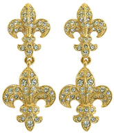 Fleur De Lys Double Earrings - TimeLine Gifts